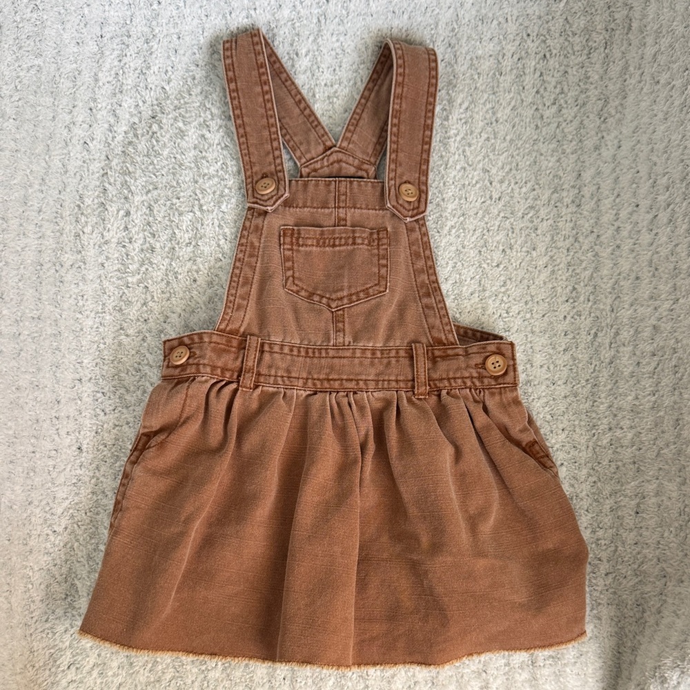 art class Brown Corduroy Overall Skirt